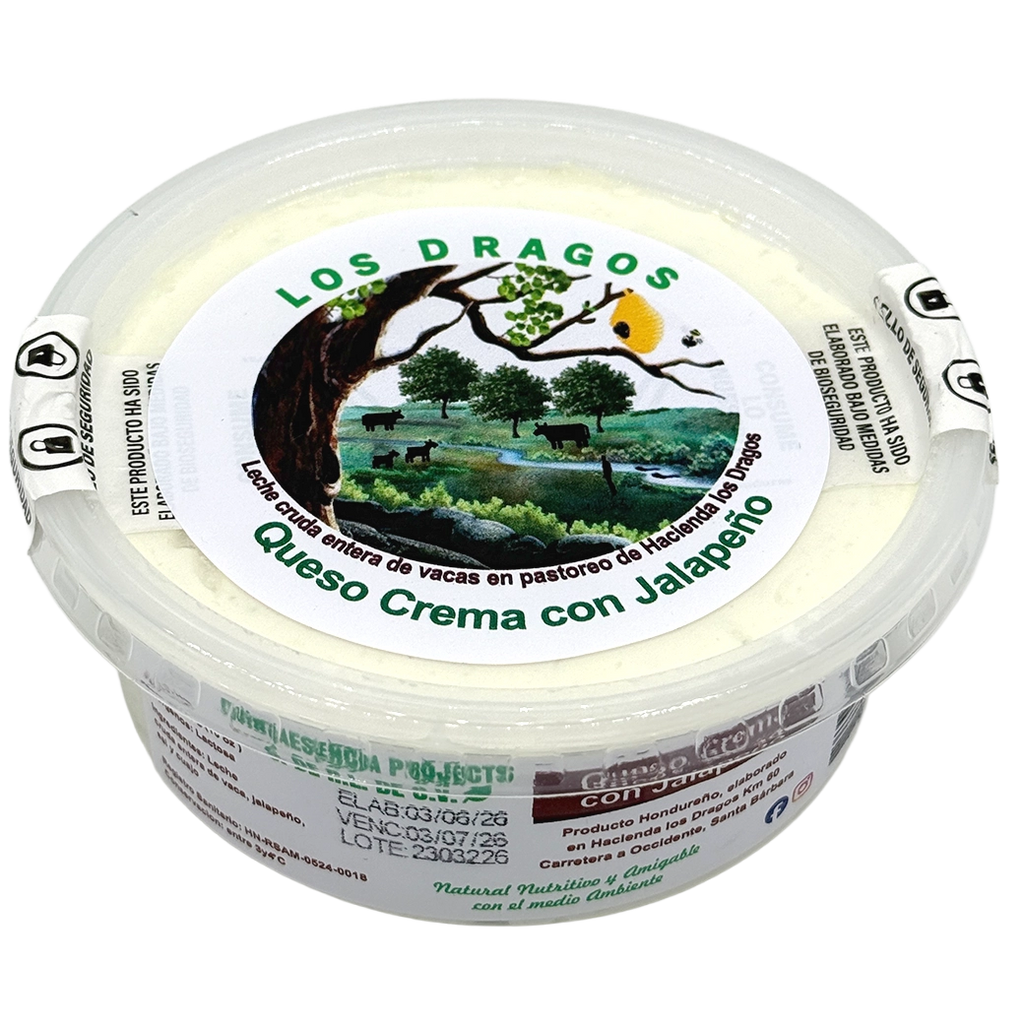 Los Dragos QuesoCremaJalapeño10oz