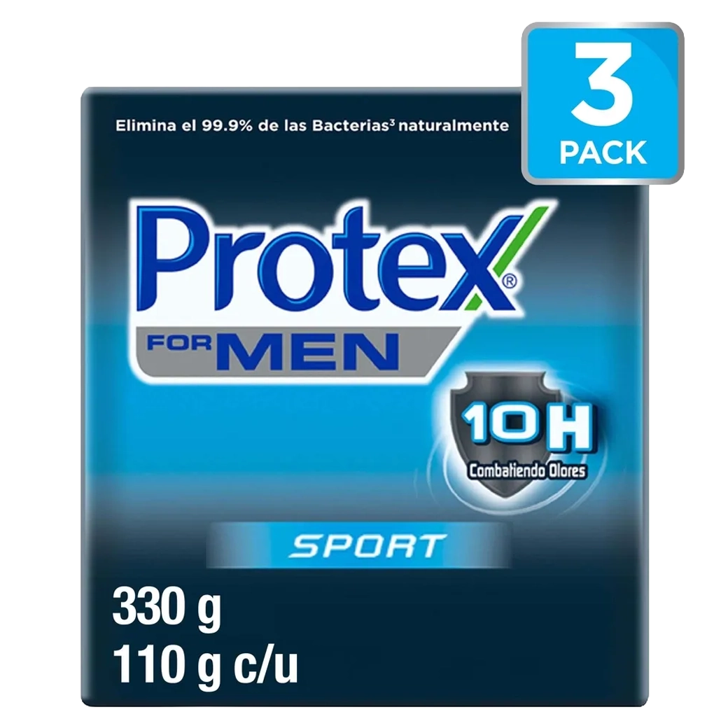 PROTEX Jabon Barra SportMen 3pk
