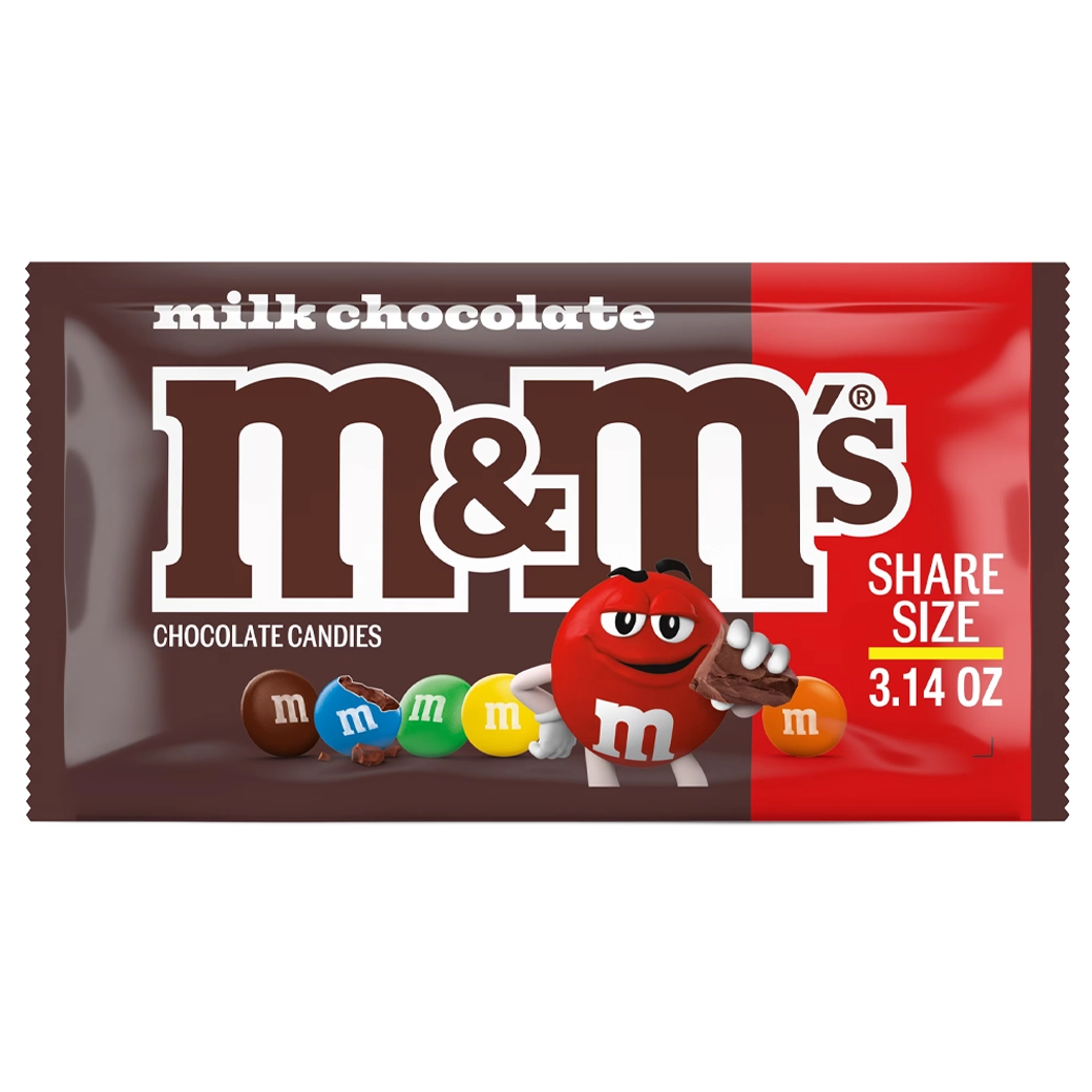 M&M Milk Choc barra 3.14oz