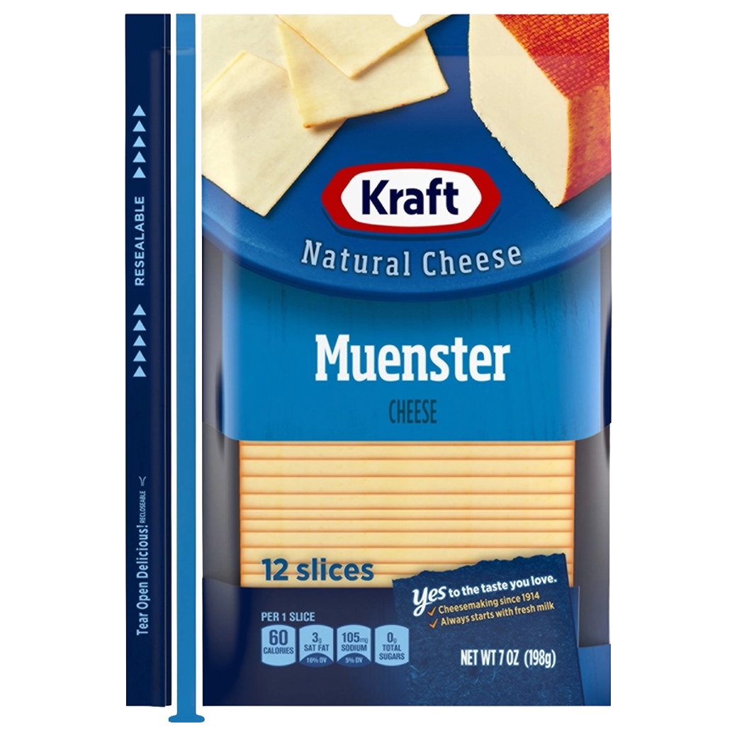 KRAFT Muester Cheese Slices 7o