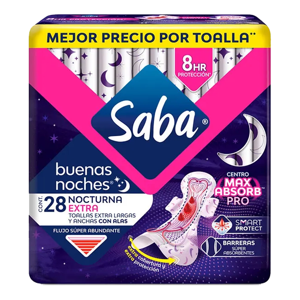 SABA Toallas BN C/Alas 28UN