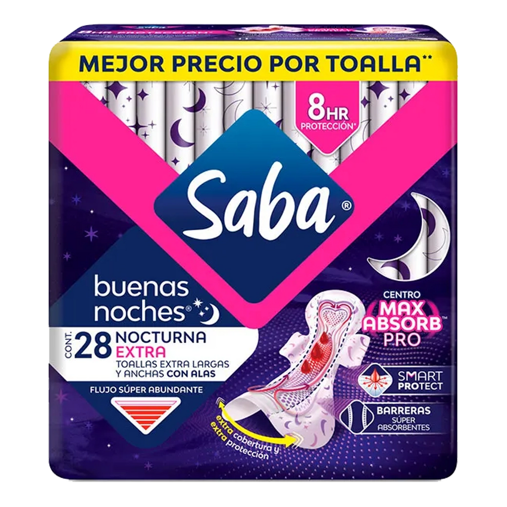 SABA Toallas BN C/Alas 28UN