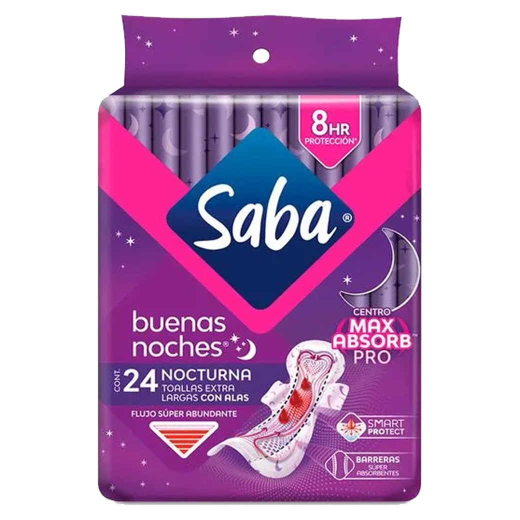 SABA Toalla BuenasNoche C/Alas 24UN