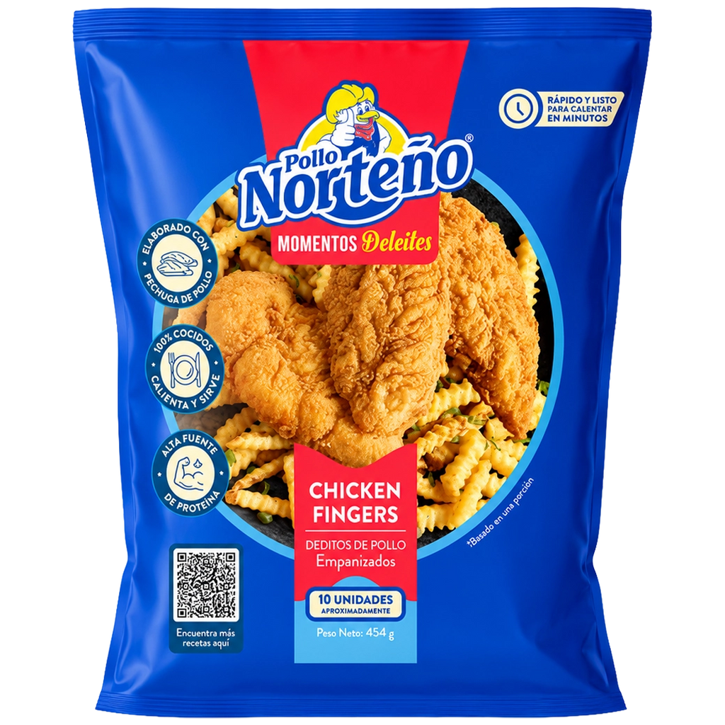 Norteño Chiken Fingers 454g