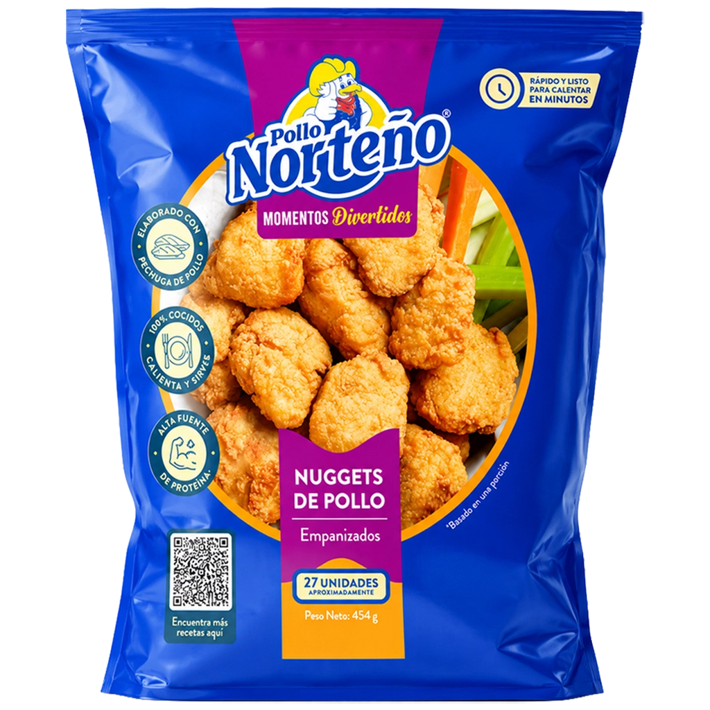 Norteño Nuggets de Pollo 454g