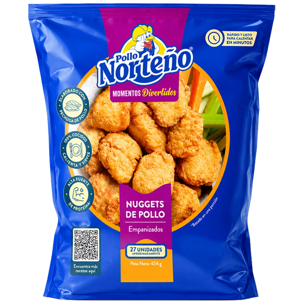 Norteño Nuggets de Pollo 454g