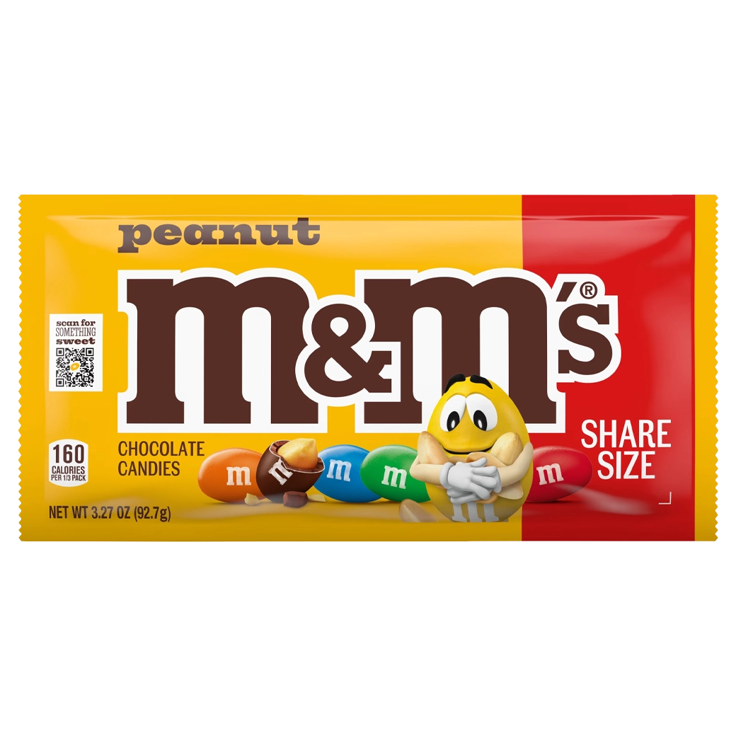 M&M Peanut Choc barra 3.27oz