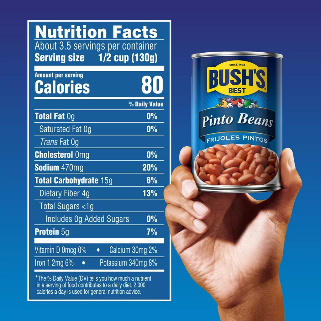 BUSHS Pinto Beans Frijoles 454g
