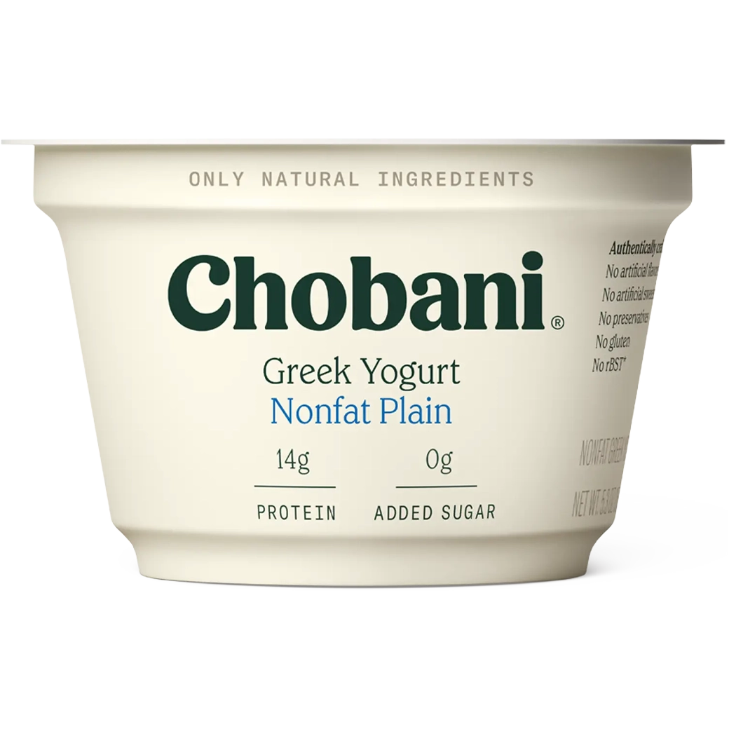 CHOBANI Yogurt Plain NonFat 6oz