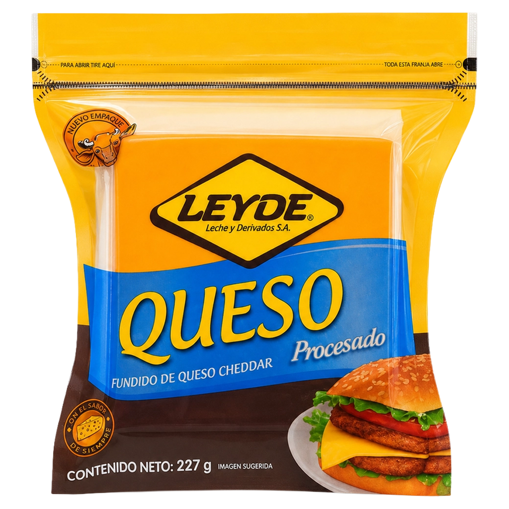LEYDE Queso Procesado 1/2Lb