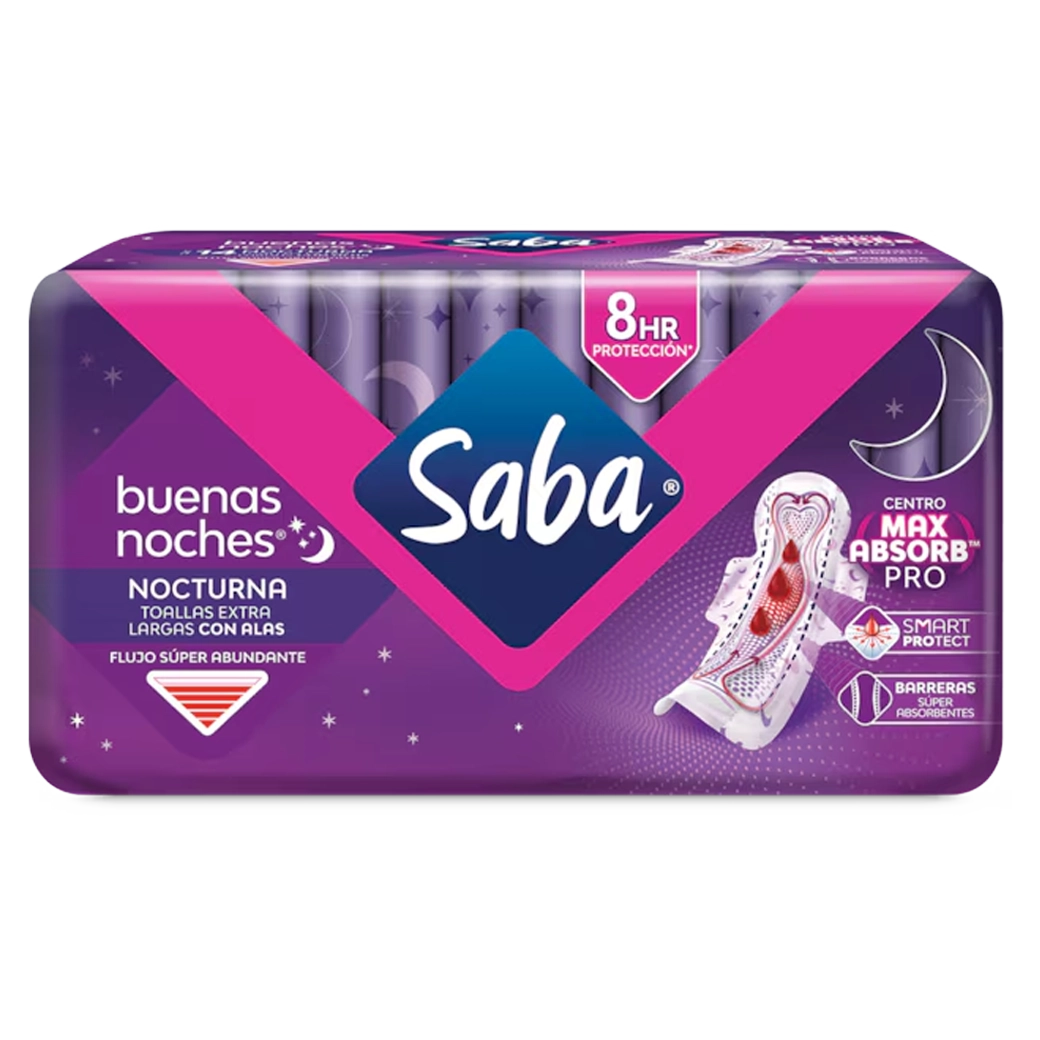 SABA Toalla C/Alas B.N. 8und