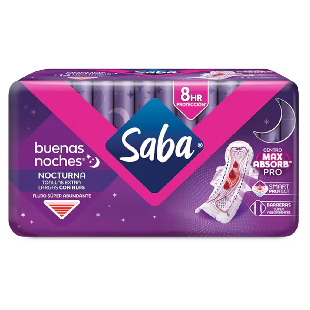 SABA Toalla C/Alas B.N. 8und