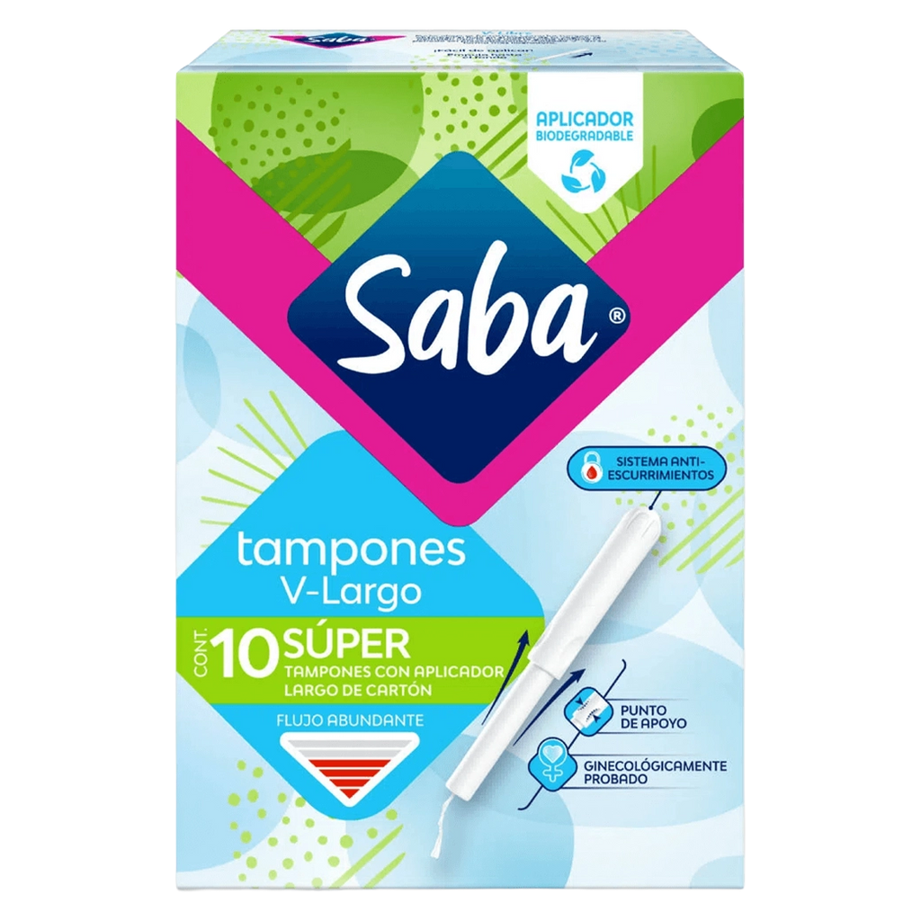 SABA Tampones Super Largo 10 Unid
