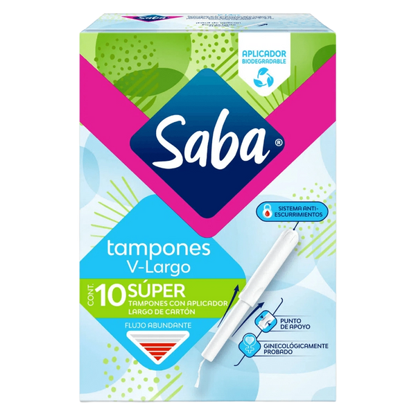 SABA Tampones Super Largo 10 Unid