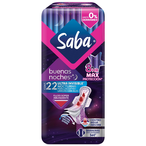 SABA Toalla BN UltraInv C/Alas 22UN