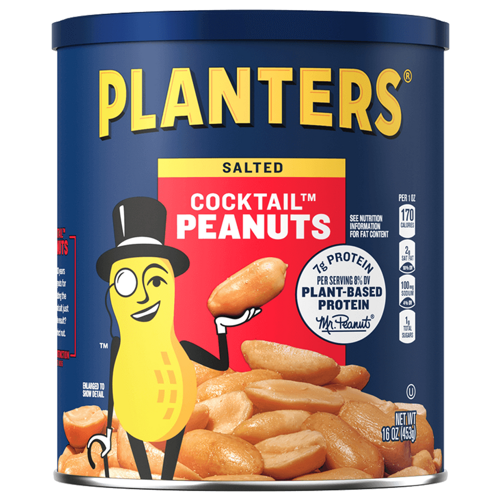 PLANTERS Cocktail Peanuts Salt 16oz