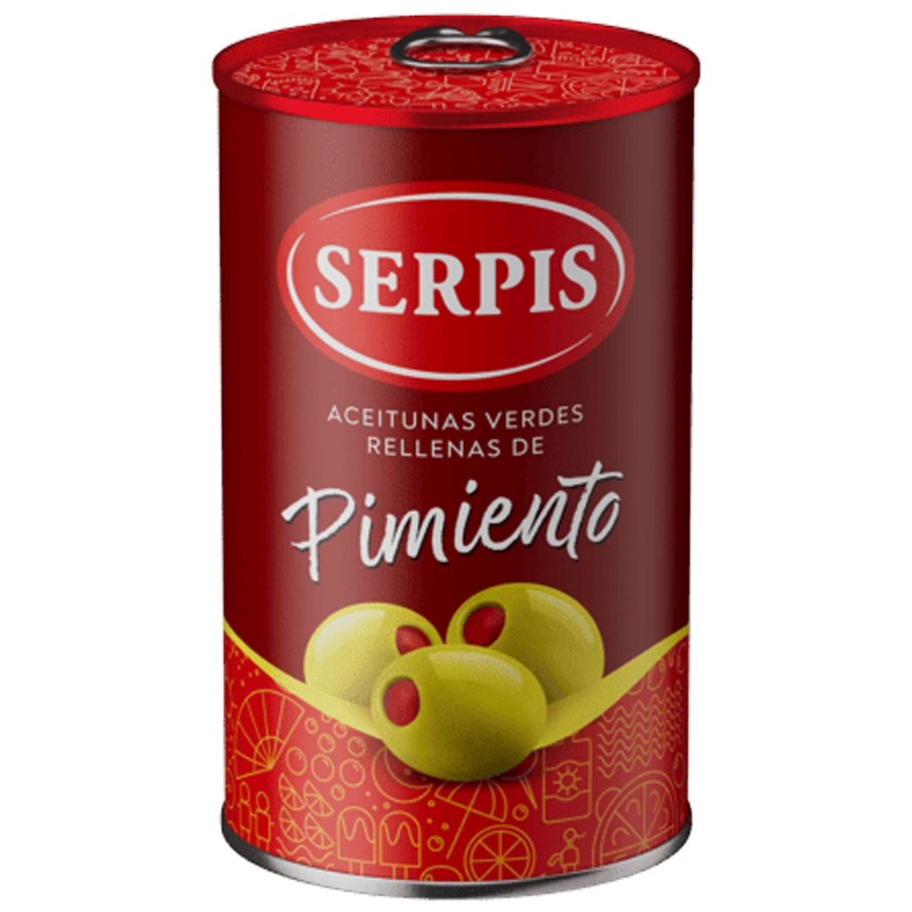SERPIS AceitunaVerdeRellePimien340g