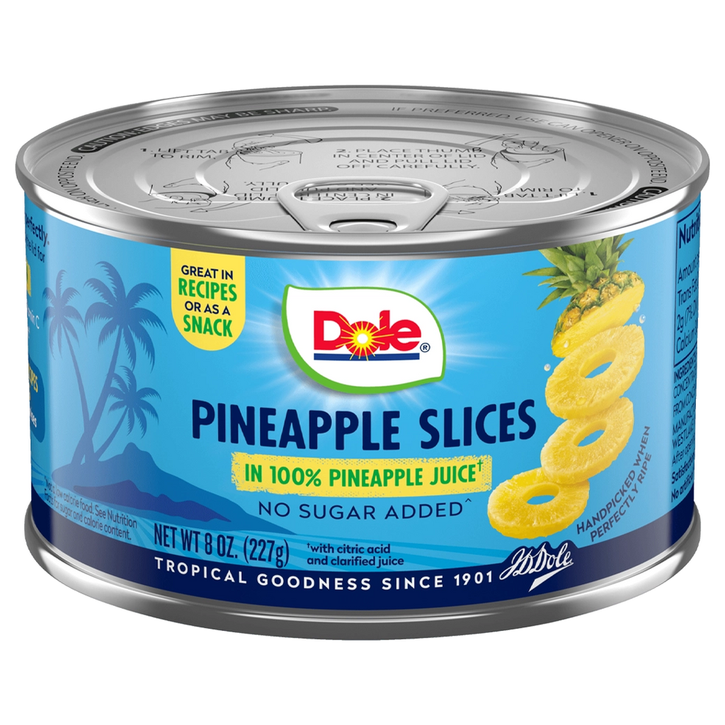 DOLE Pineapple Slices 8 oz