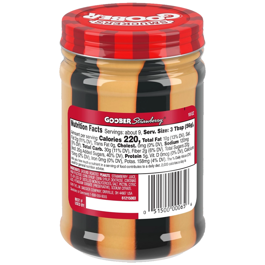 SMUCKERS Goober Strawberry Jalea 510g