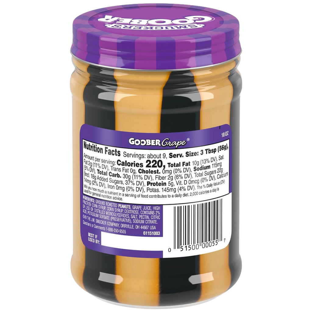 SMUCKERS Goober Grape jalea 510g