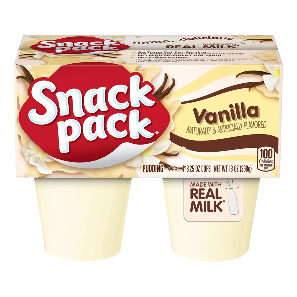 SNACK Pack Pudding Vainilla 368g