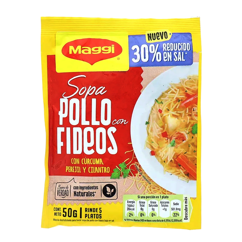 Maggi Sopa Pollo Fideo c/cur/pe 50g