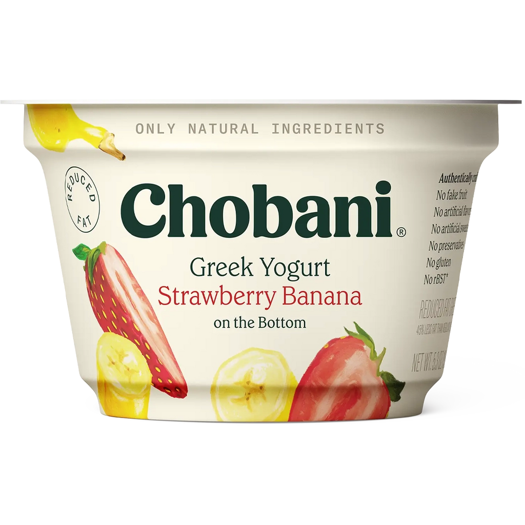 CHOBANI Straw Bana LowFat 6oz