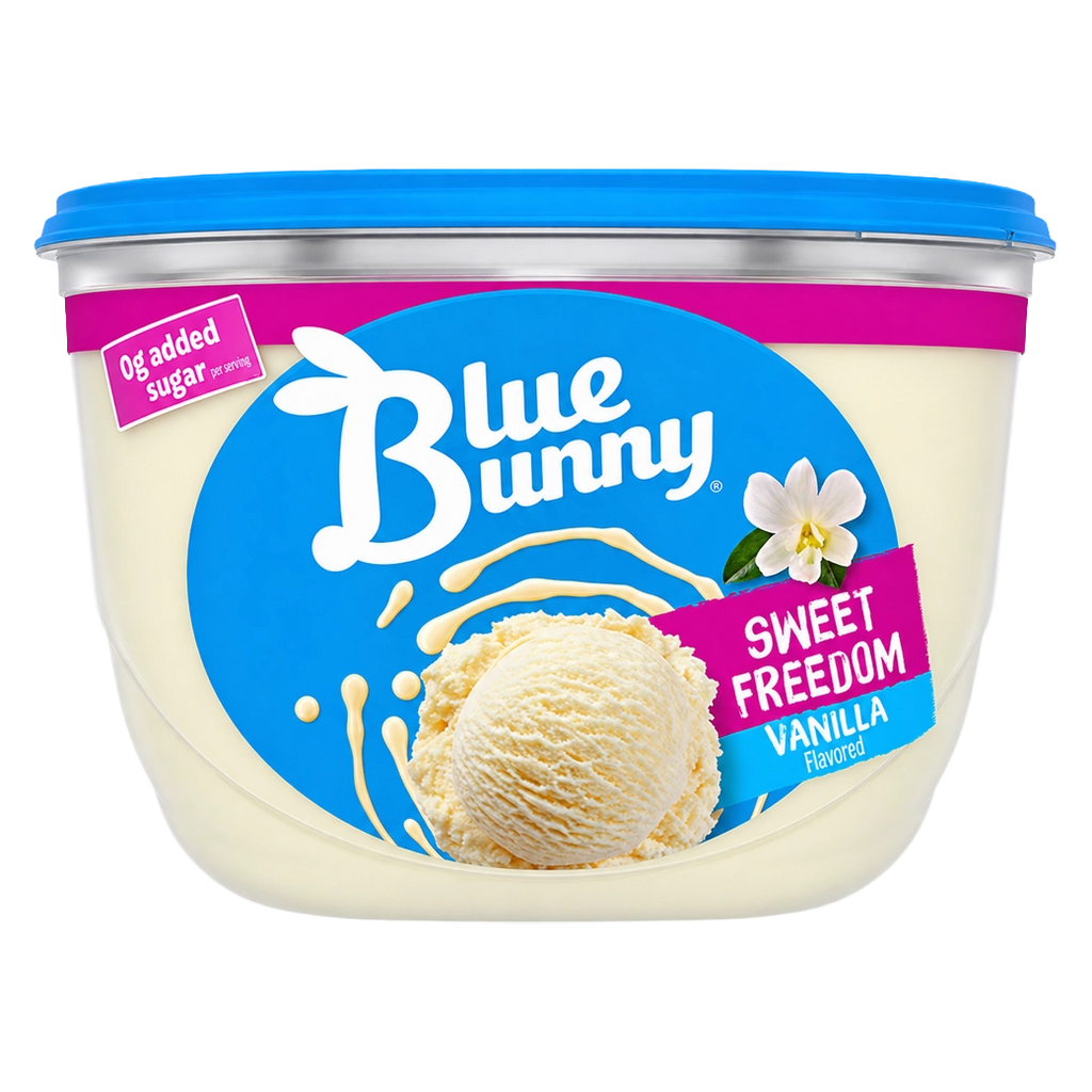 BLUE BUNNY Vanilla No Sug 48oz