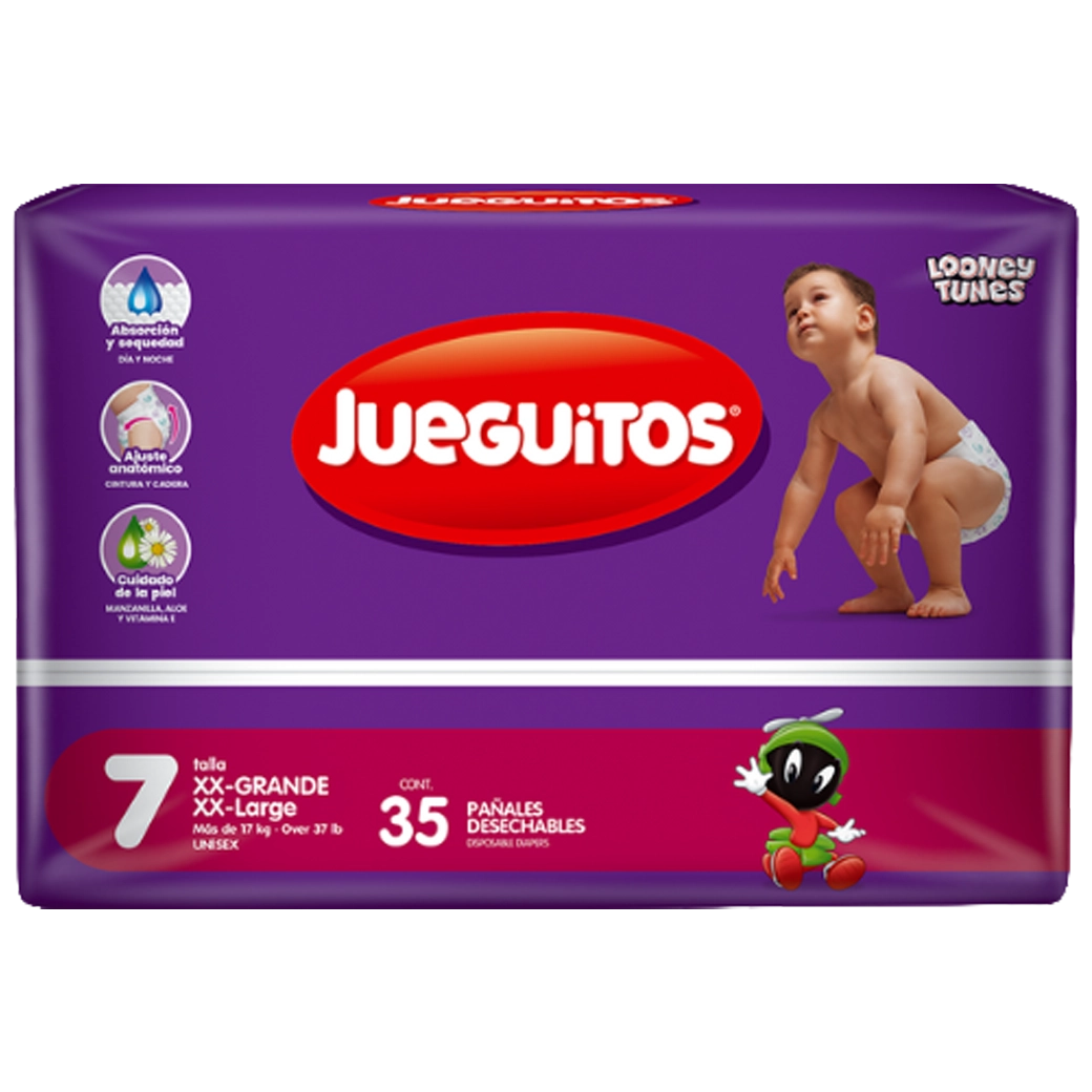 Jueguitos Pañales T7 XXG 35Und