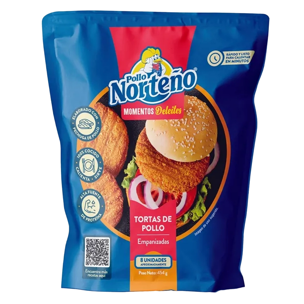 Norteño Tortas de Pollo 454g