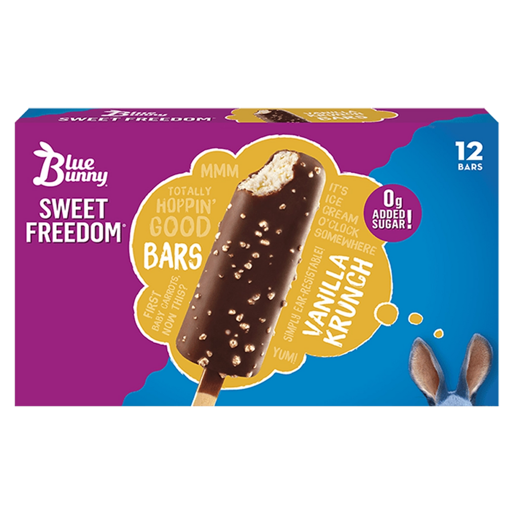 BLUE BUNNY Helado Vanilla Krunch 12pk