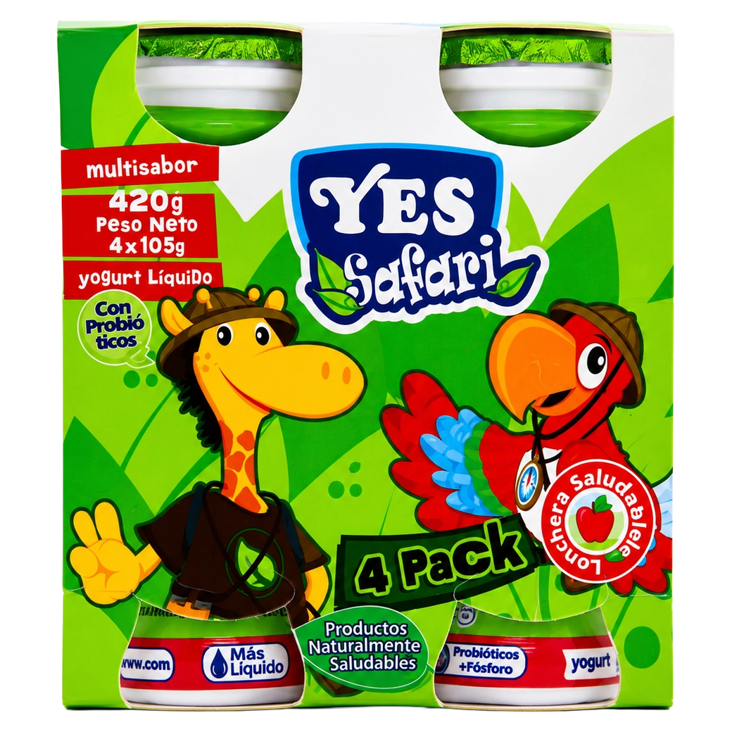 YES Yogur Sfari 4pak