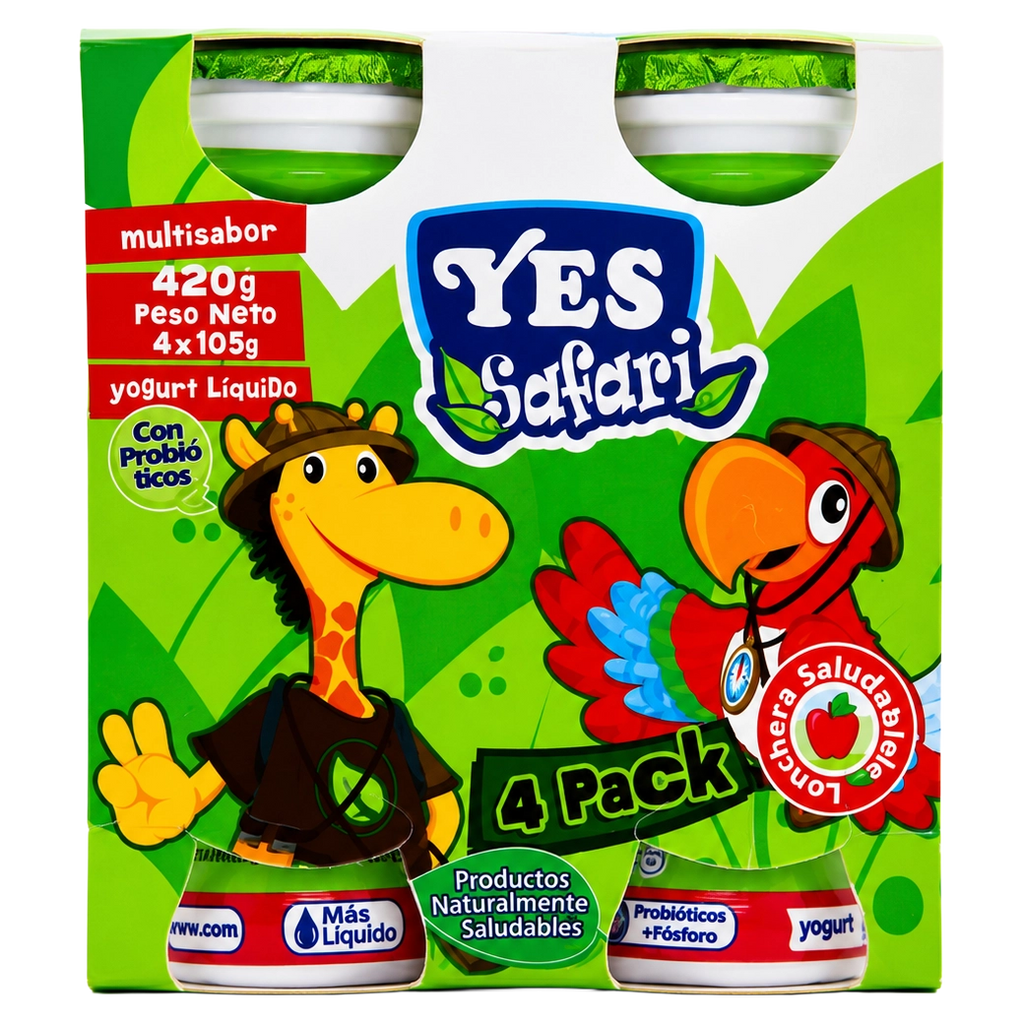 YES Yogur Sfari 4pak