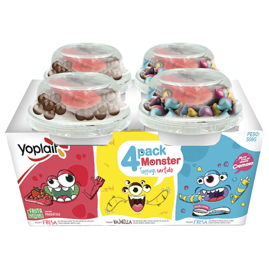 YOPLAIT Yogurt 4pk C/Topp508g