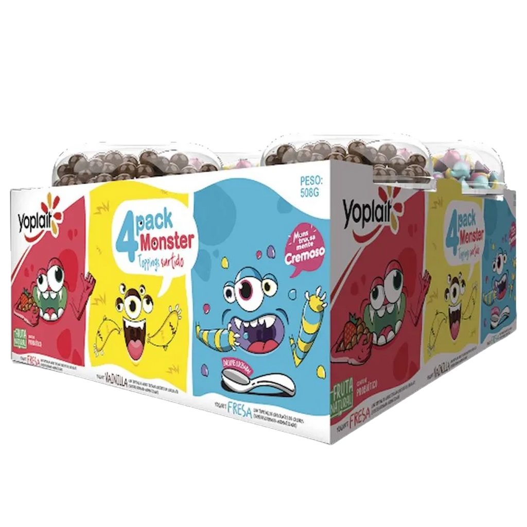 YOPLAIT Yogurt 4pk C/Topp508g